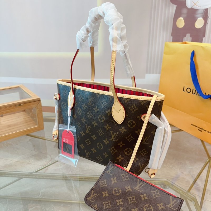 Louis Vuitton Neverfull Shopping Tote Bag Monogram Canvas view