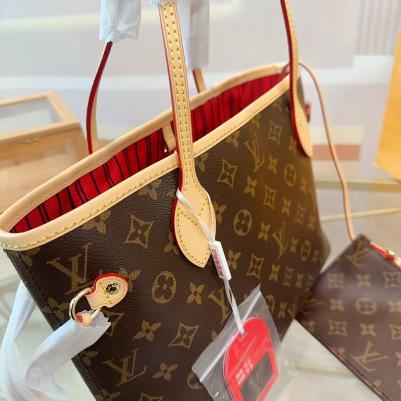 Louis Vuitton Neverfull Shopping Tote Bag Monogram Canvas view