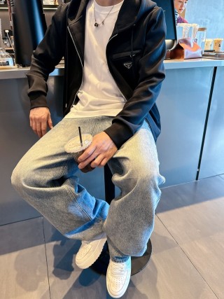 Stone Island Black Hooded Zip Jacket view 6