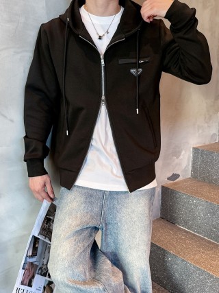 Stone Island Black Hooded Zip Jacket view 9