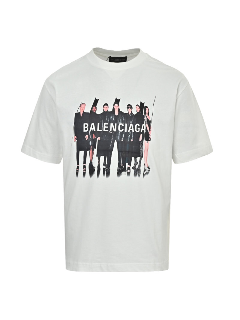 Balenciaga Group Photo White T-Shirt view