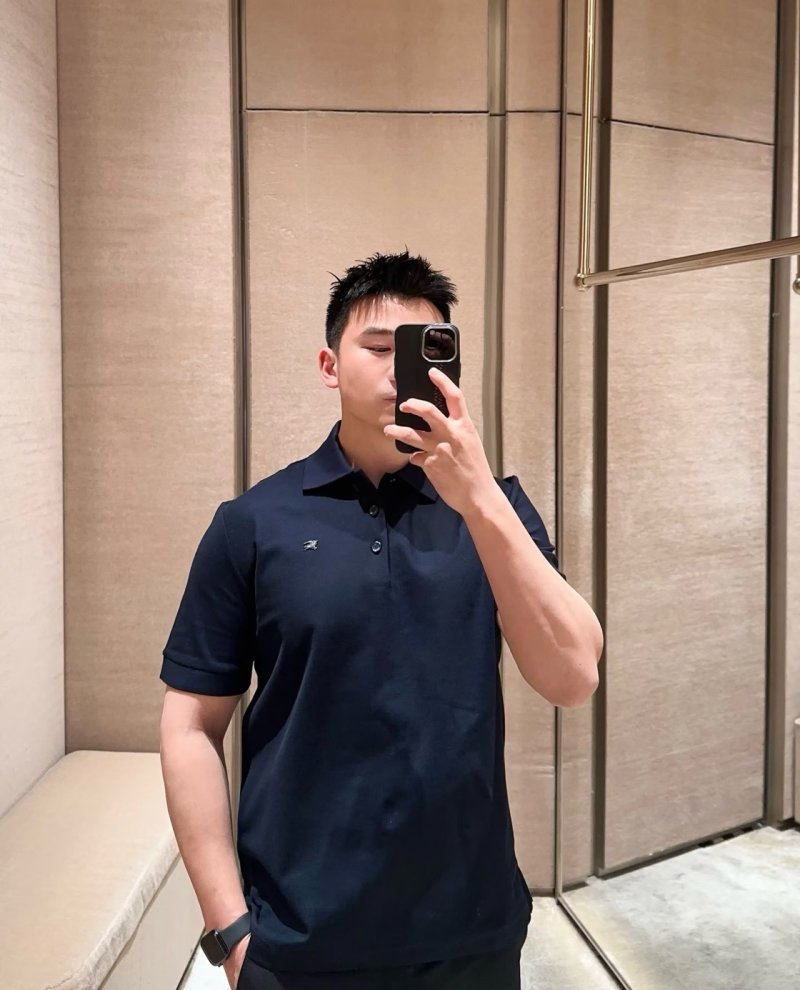 Burberry Navy Polo Shirt view