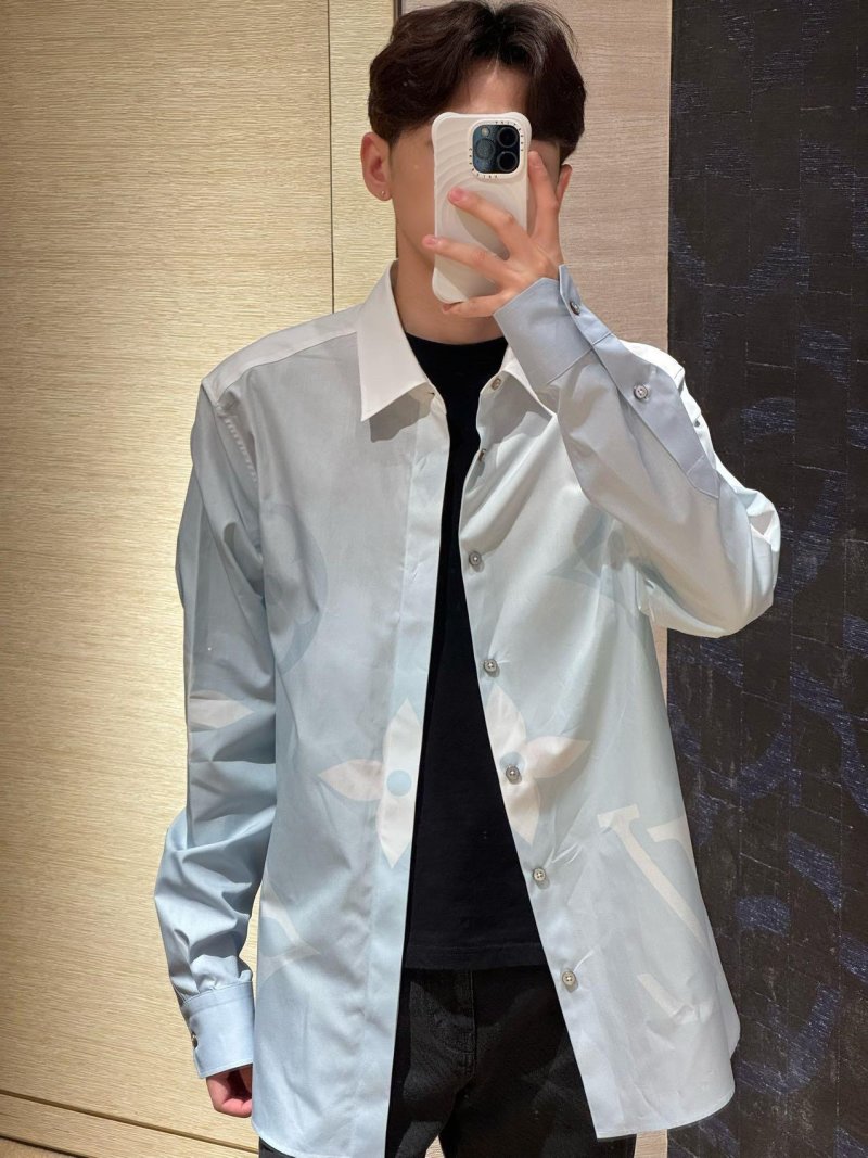 White Oversized Long Sleeve Button-Up Shirt