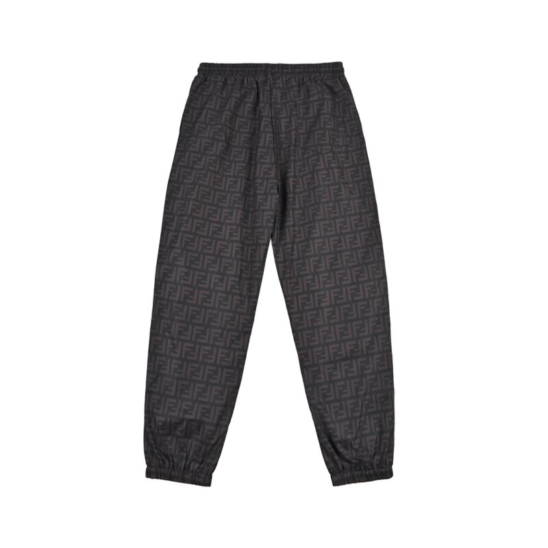 Fendi FF Monogram Brown Wide-Leg Pants view