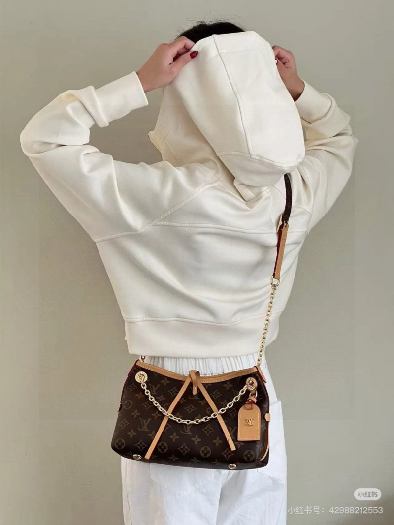 Louis Vuitton Monogram Canvas Shoulder Bag Brown view