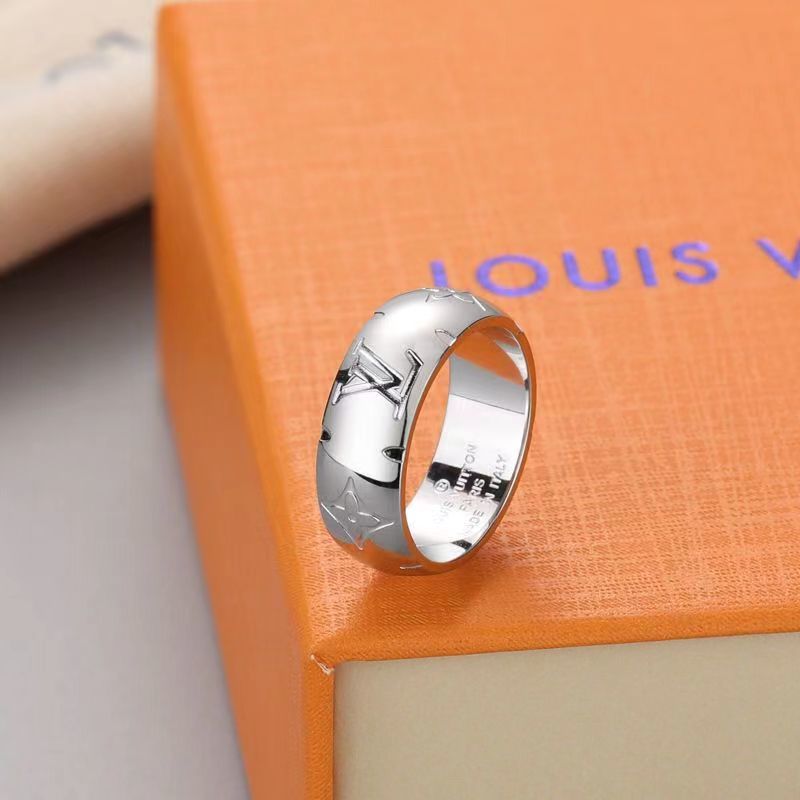 Louis Vuitton Spherical Logo Ring Silver