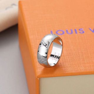Louis Vuitton Spherical Logo Ring Silver