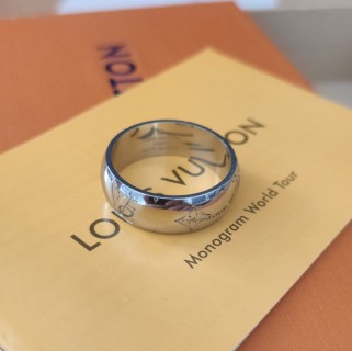 Louis Vuitton Spherical Logo Ring Silver view 5