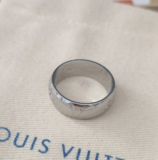 Louis Vuitton Spherical Logo Ring Silver view 6