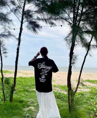 Stüssy Black Graphic Print Short Sleeve T-Shirt