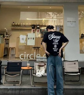 Stüssy Black Graphic Print Short Sleeve T-Shirt view 2