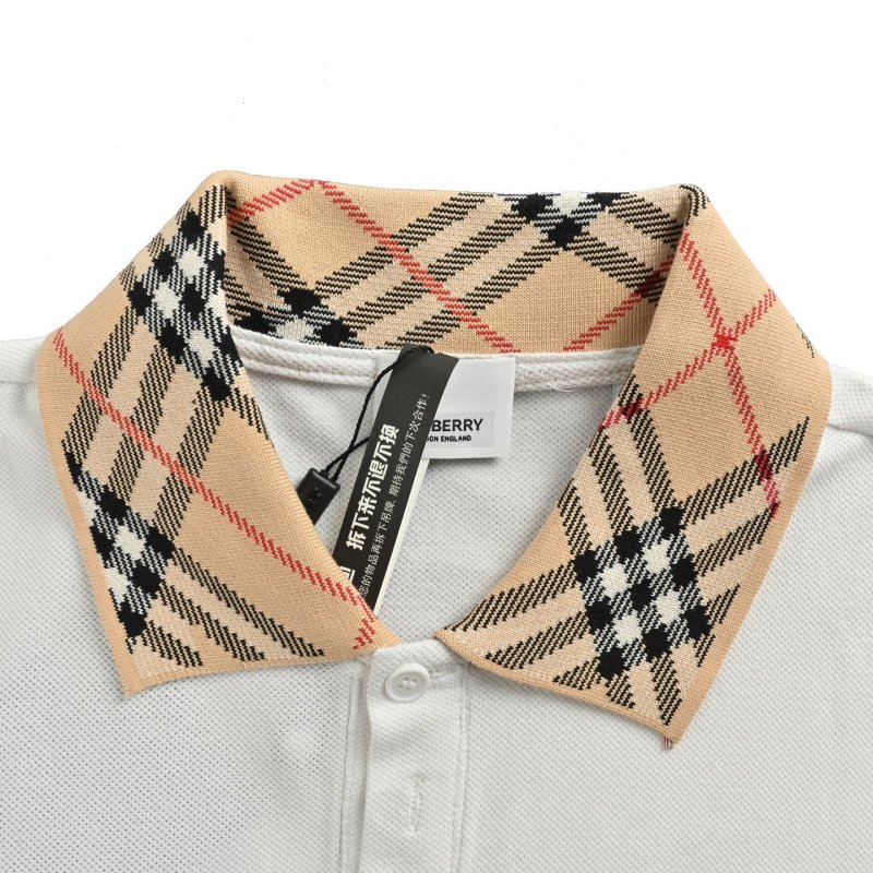White Crew Neck T-Shirt with Black Logo Patch view
