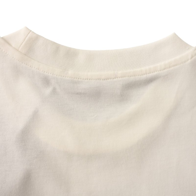 White Graphic Short Sleeve T-Shirt with Ornate Logo Print view