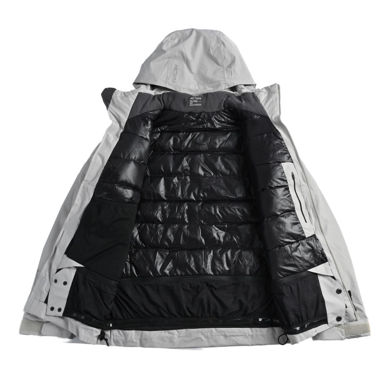 Essentials Oversized Cream Down Puffer Jacket view