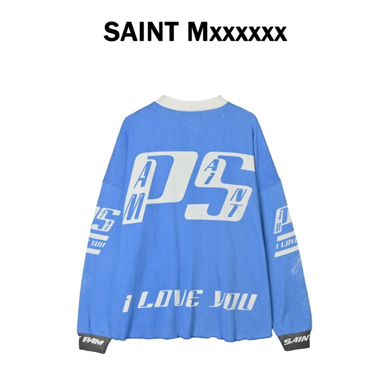 Saint Morta PAM Blue Graphic Long-Sleeve T-Shirt view