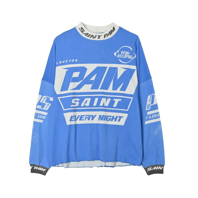 Saint Morta PAM Blue Graphic Long-Sleeve T-Shirt view