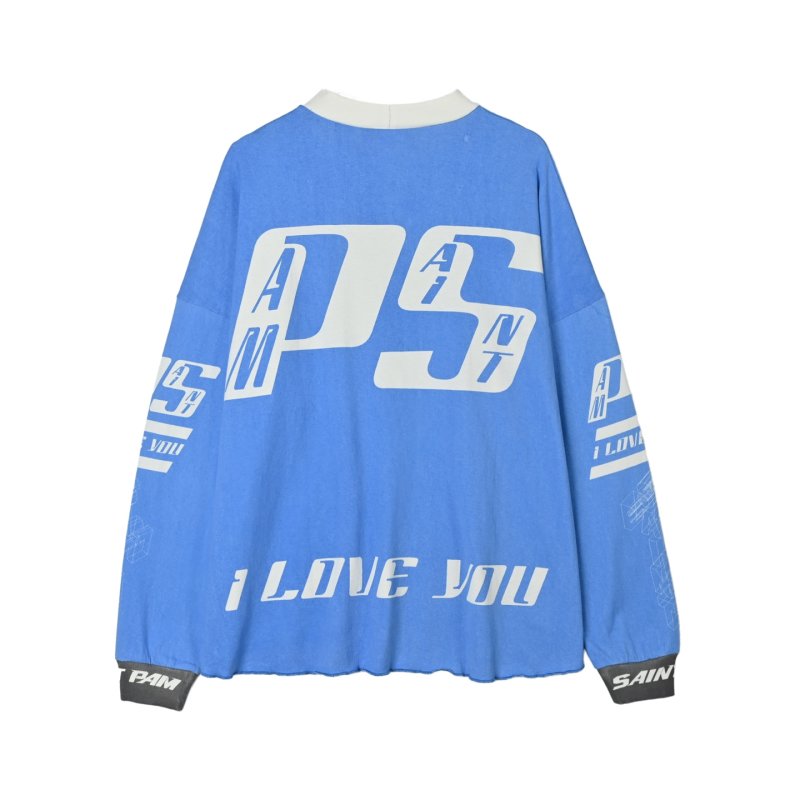 Saint Morta PAM Blue Graphic Long-Sleeve T-Shirt view