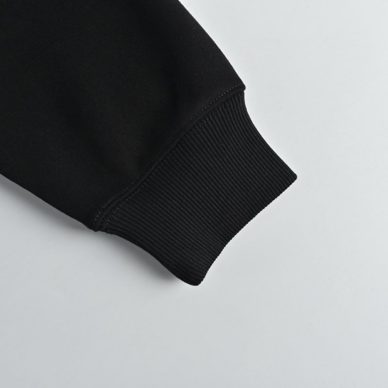 Gucci Black Hoodie with Green Diamond GG Pocket Print view