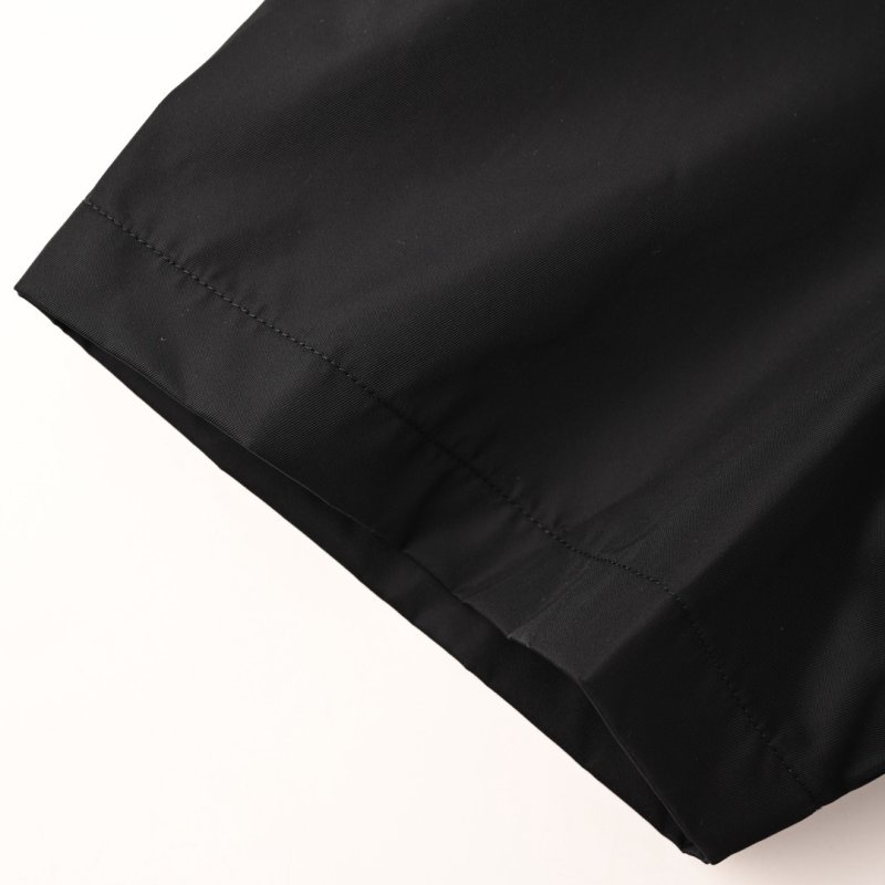 Black Oversized Short Sleeve Button-Up Shirt view