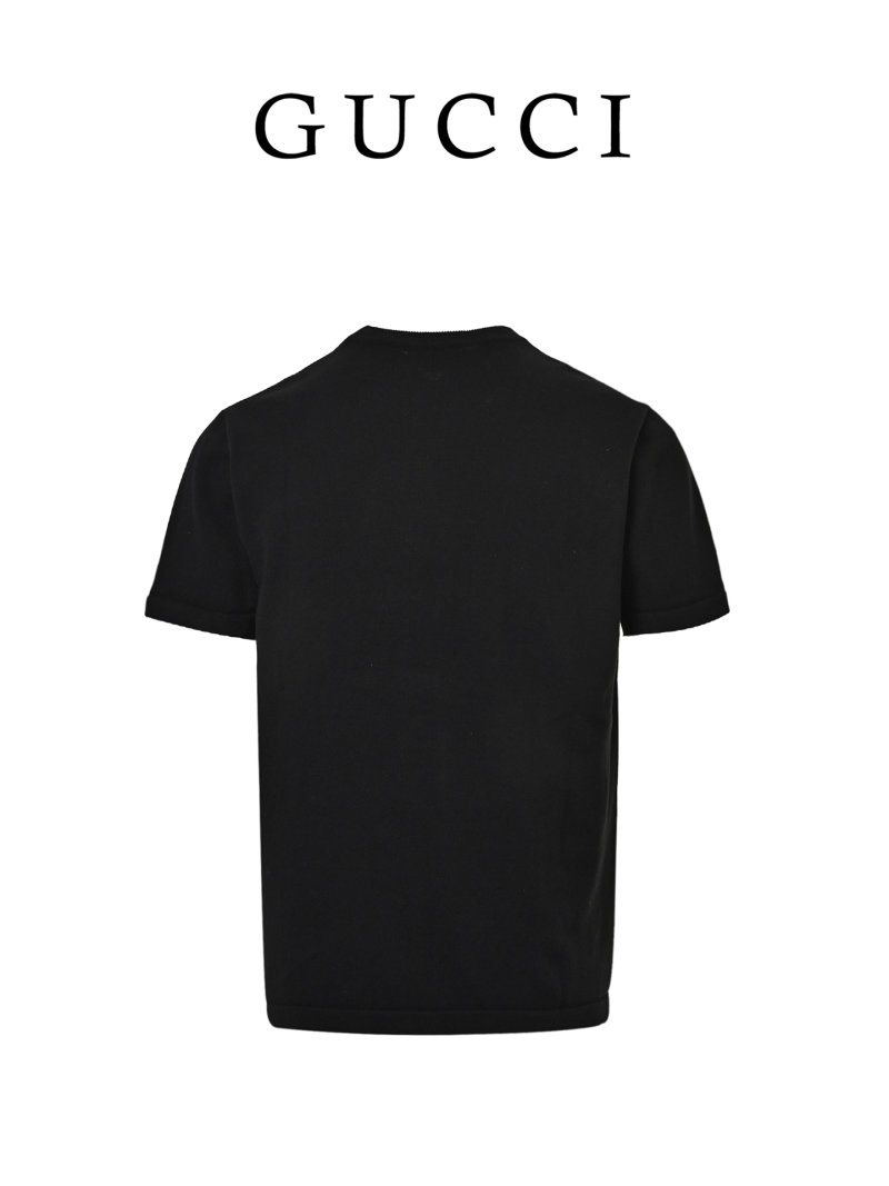 Gucci Black Logo Crewneck T-Shirt view