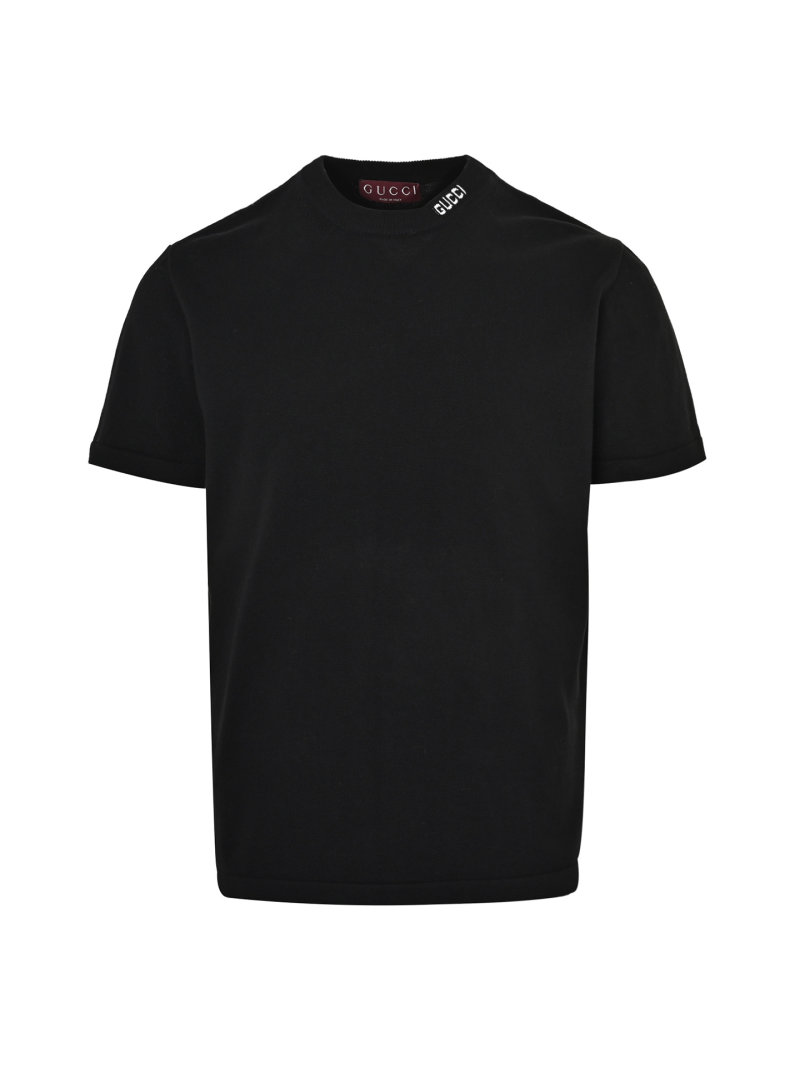 Gucci Black Logo Crewneck T-Shirt view