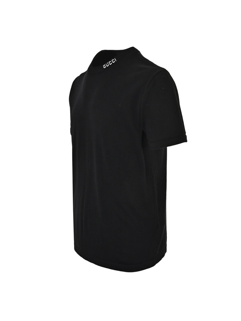Gucci Black Logo Crewneck T-Shirt view