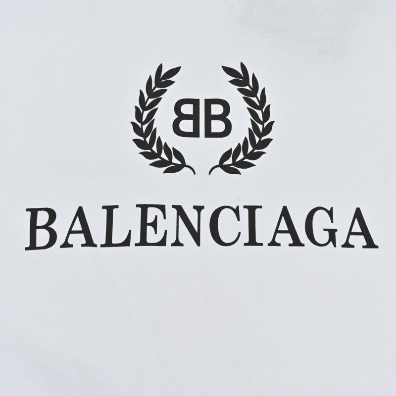 Balenciaga Crest Logo White T-Shirt view