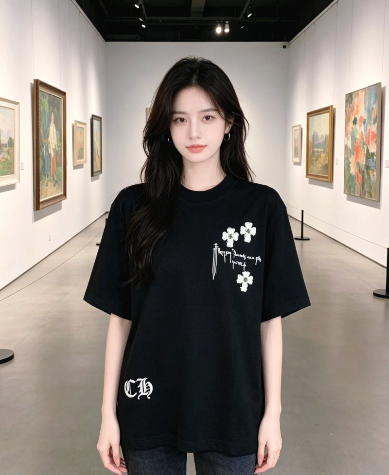 Chrome Hearts Black Cross Graphic T-Shirt view