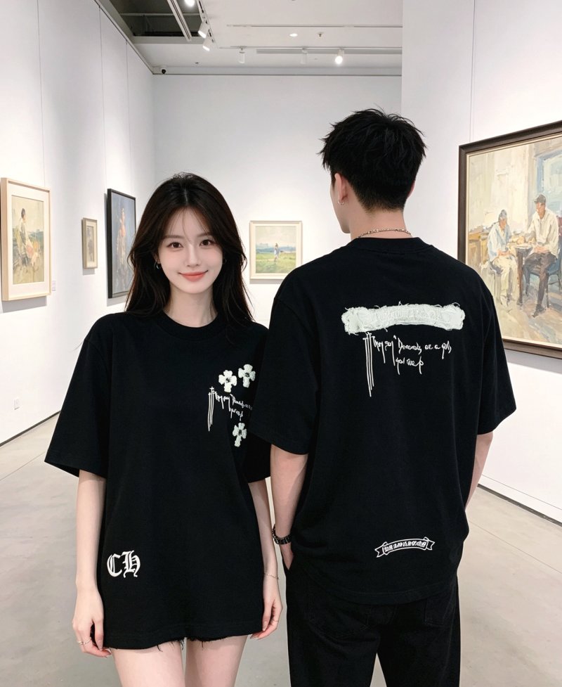 Chrome Hearts Black Cross Graphic T-Shirt view