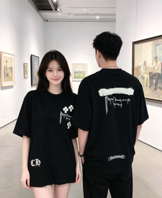 Chrome Hearts Black Cross Graphic T-Shirt view 4