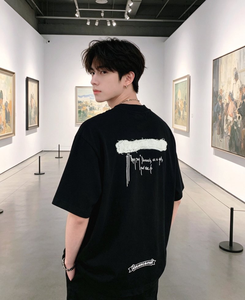 Chrome Hearts Black Cross Graphic T-Shirt view