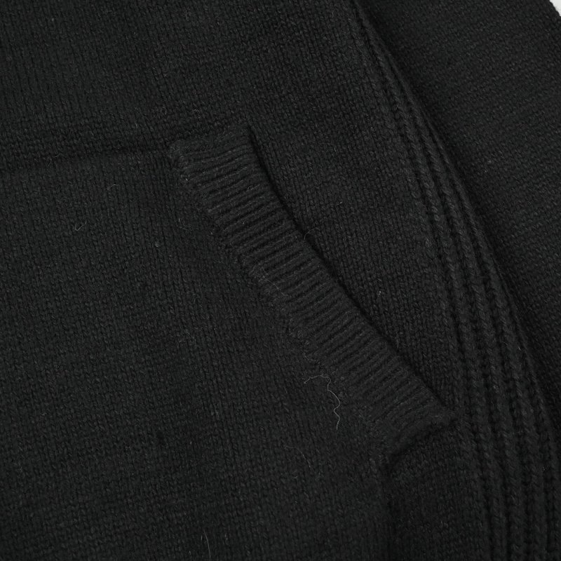 Black Zip-Up Hoodie Sweatshirt view
