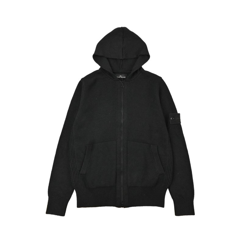 Black Zip-Up Hoodie Sweatshirt view