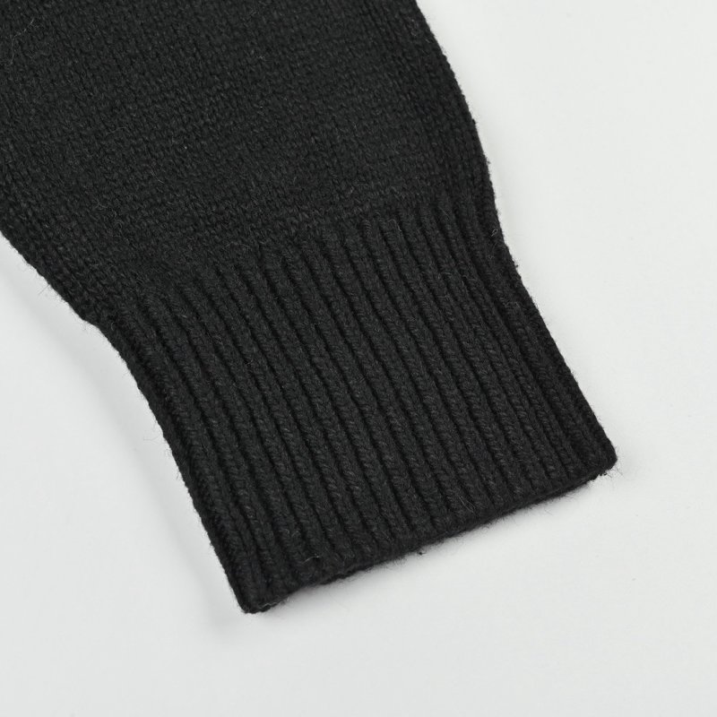 Black Zip-Up Hoodie Sweatshirt view