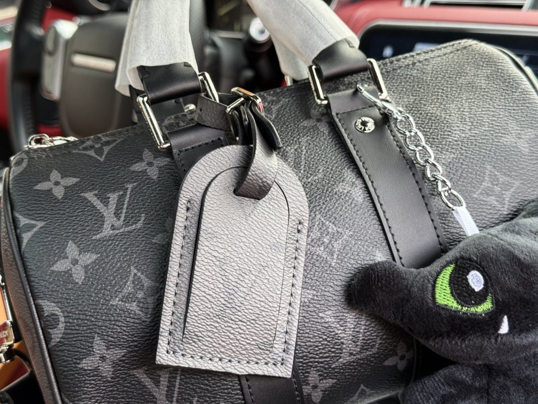 Louis Vuitton Keepall 25 Monogram Black Duffle Bag view