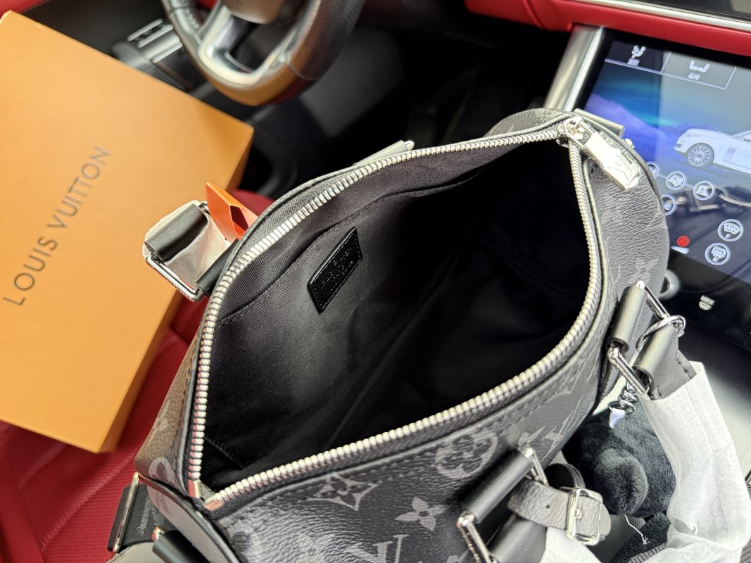 Louis Vuitton Keepall 25 Monogram Black Duffle Bag view