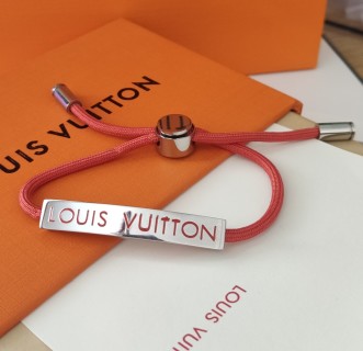 Louis Vuitton Orange Leather Rope Bracelet view 9