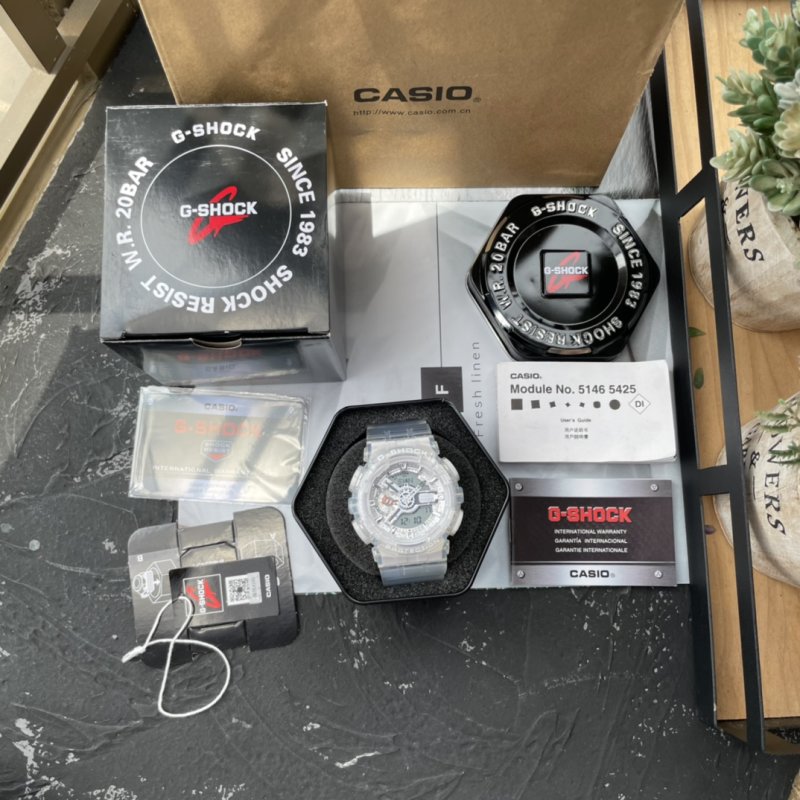 Casio G-Shock 52mm White Digital Watch view