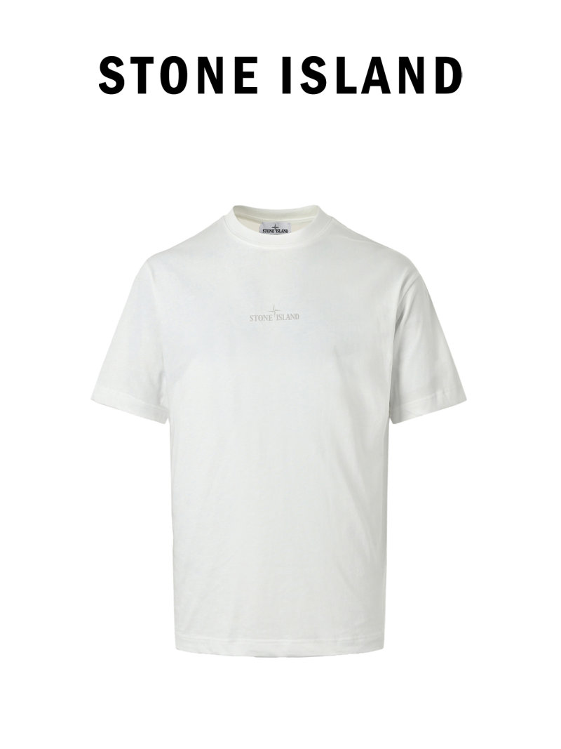 Stone Island Compass Logo White T-Shirt view