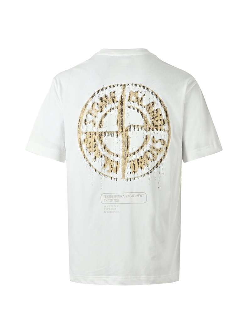 Stone Island Compass Logo White T-Shirt view