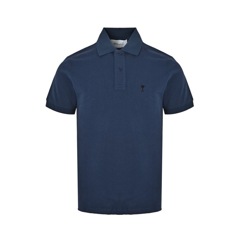 Essentials Navy Blue Short-Sleeve Polo Shirt view