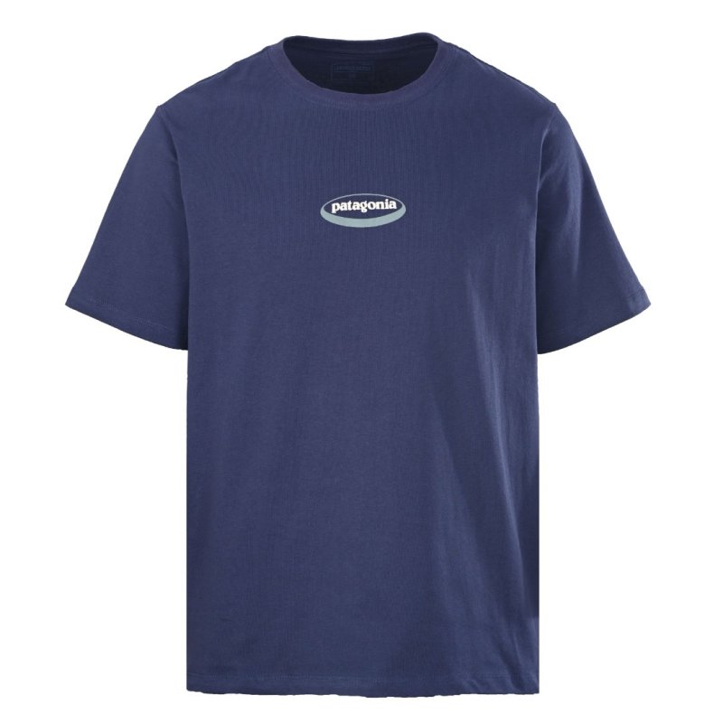 Patagonia Navy Oval Logo Short Sleeve T-Shirt view