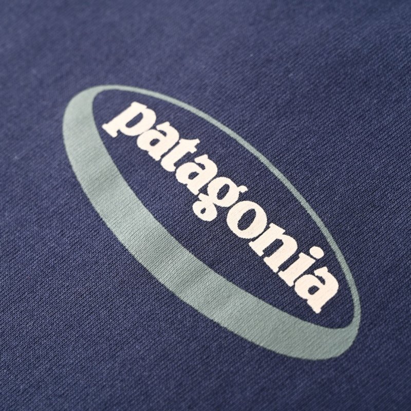 Patagonia Navy Oval Logo Short Sleeve T-Shirt view