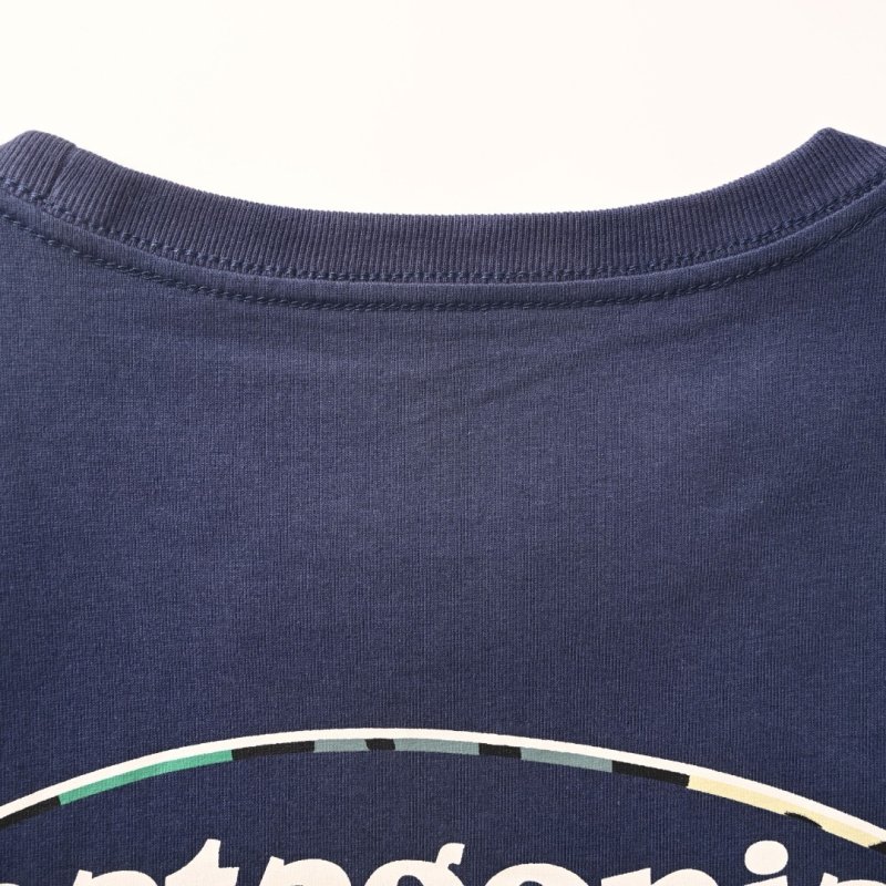Patagonia Navy Oval Logo Short Sleeve T-Shirt view