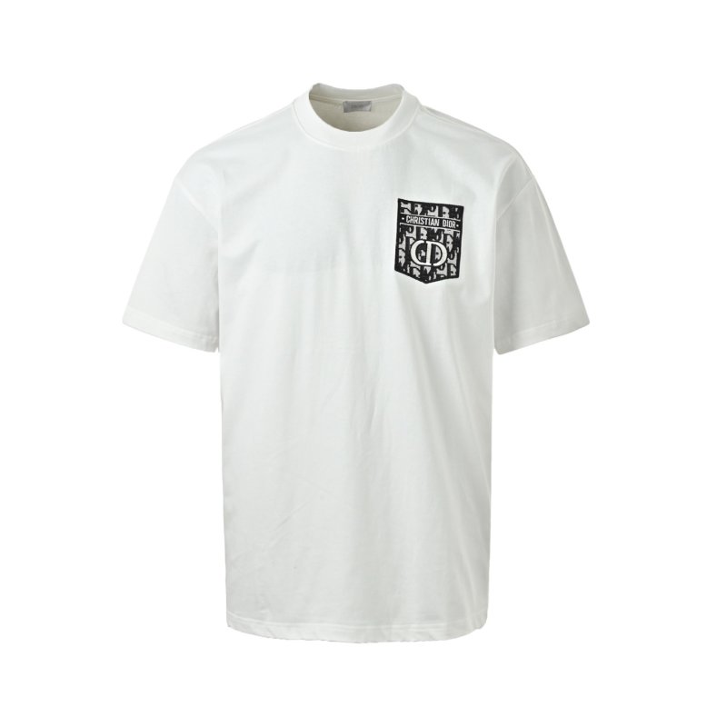 Dior Logo Patch White T-Shirt view