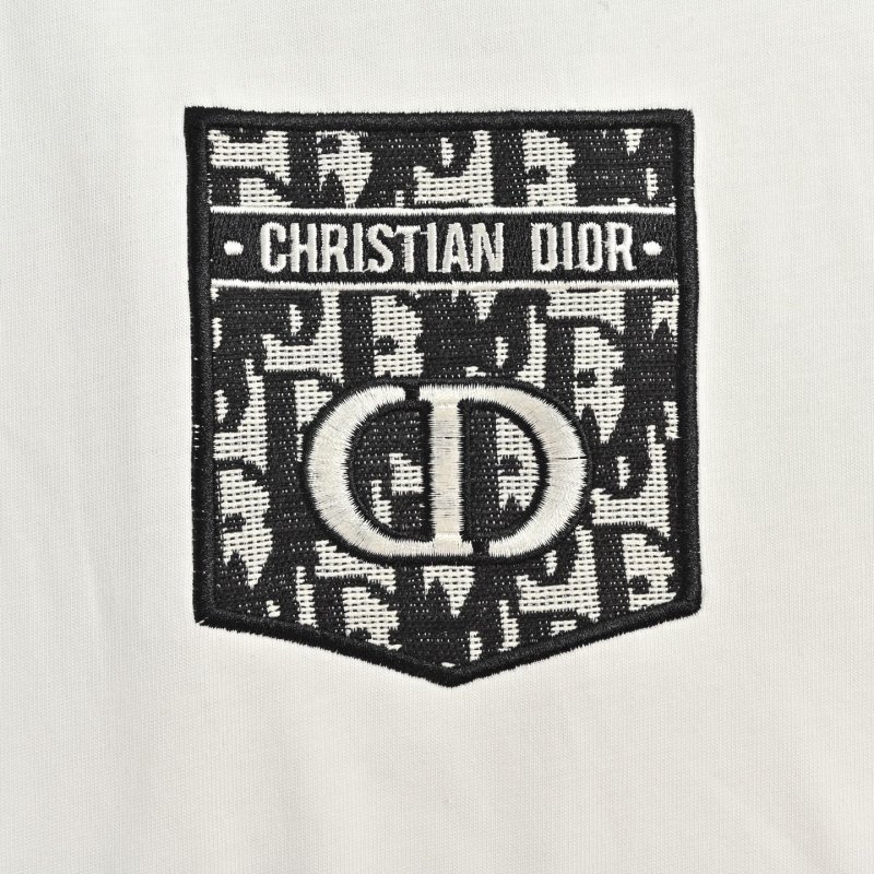 Dior Logo Patch White T-Shirt view