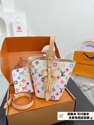Louis Vuitton Multicolor Monogram Bucket Bag view 3