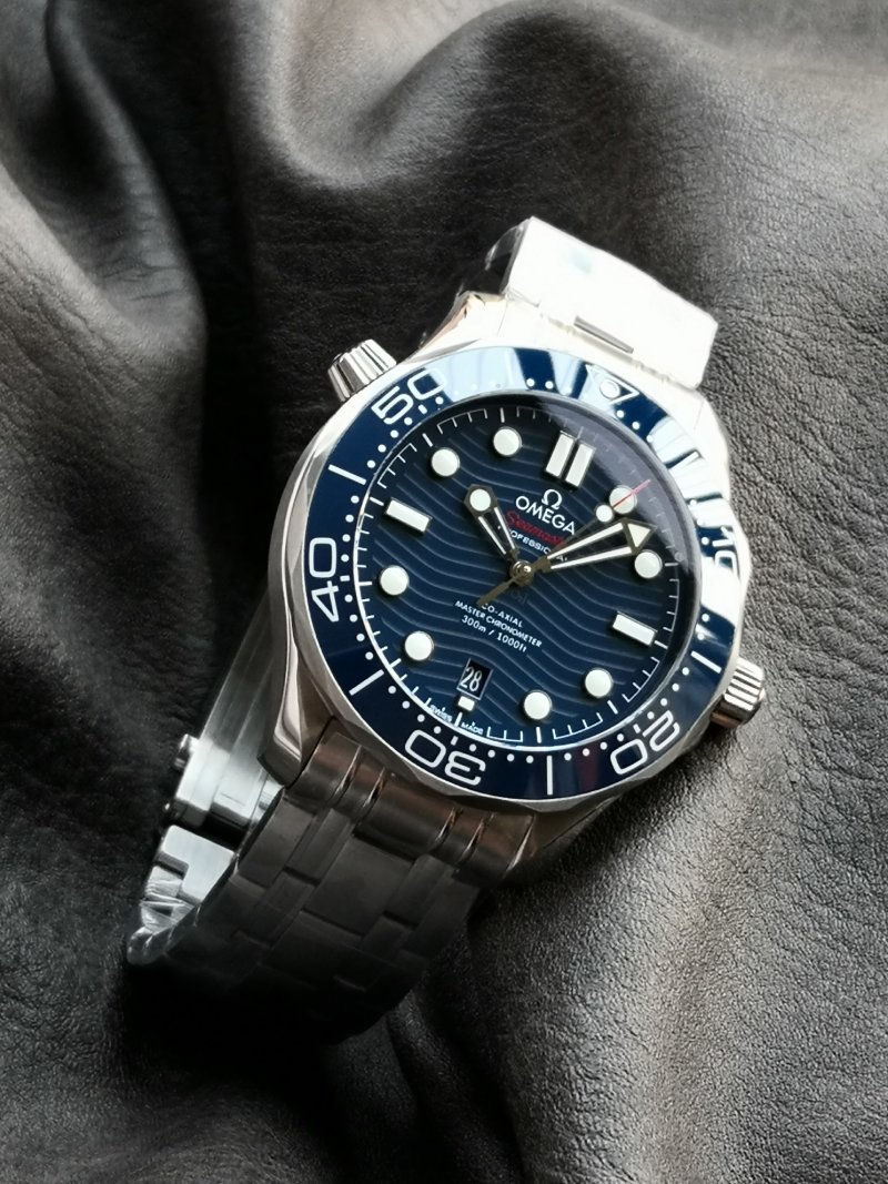 Omega Seamaster Diver 300M Blue Dial Steel Watch 42mm