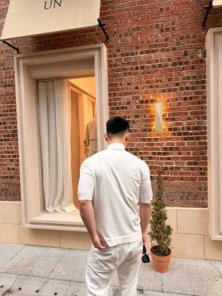 White Short-Sleeve Crew Neck T-Shirt view 2