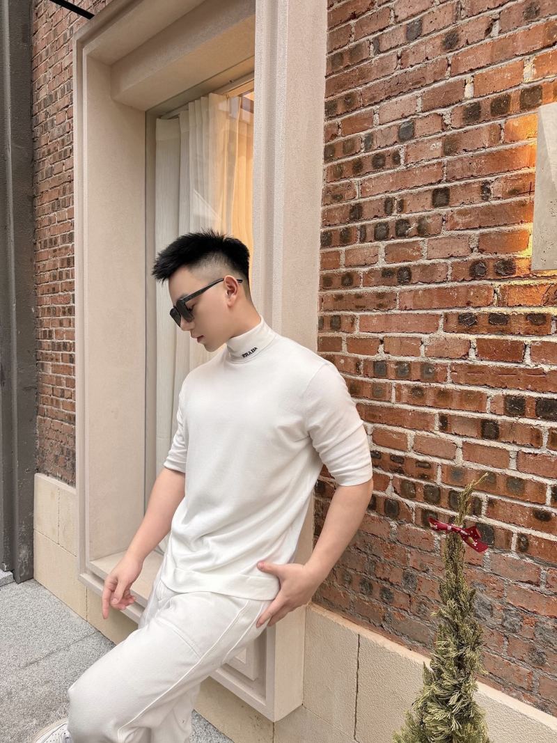 White Short-Sleeve Crew Neck T-Shirt view